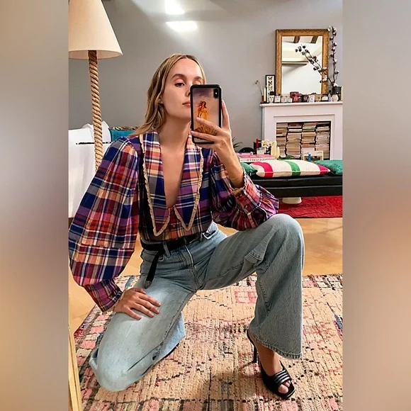 Bexley Plaid Women's Top - Picture 5 of 5